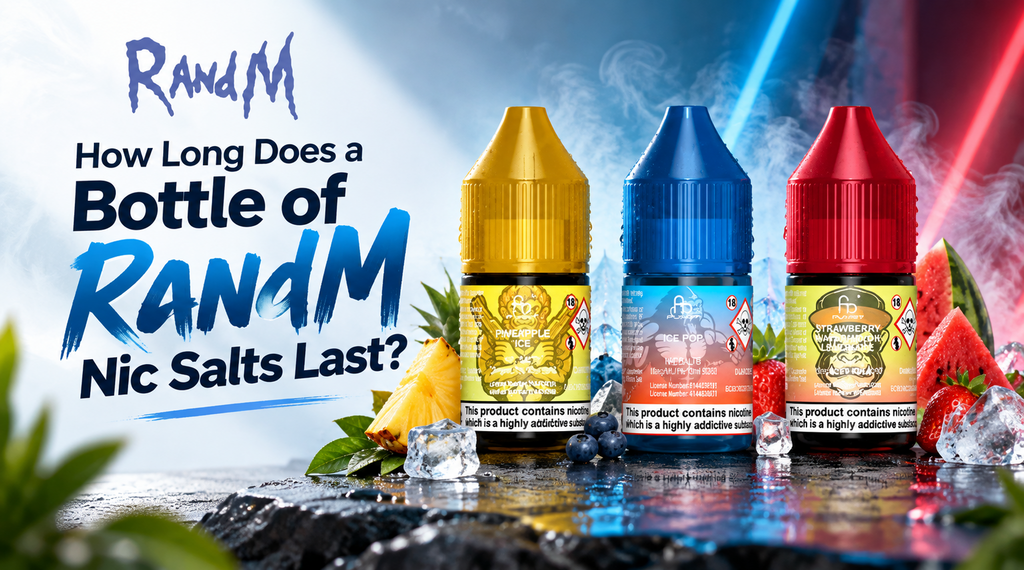 Hoe lang duurt een fles RandM Nic Salts-zouten?