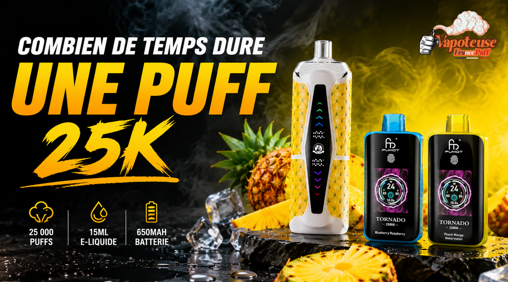 Hoe lang duurt de 25K Vape?