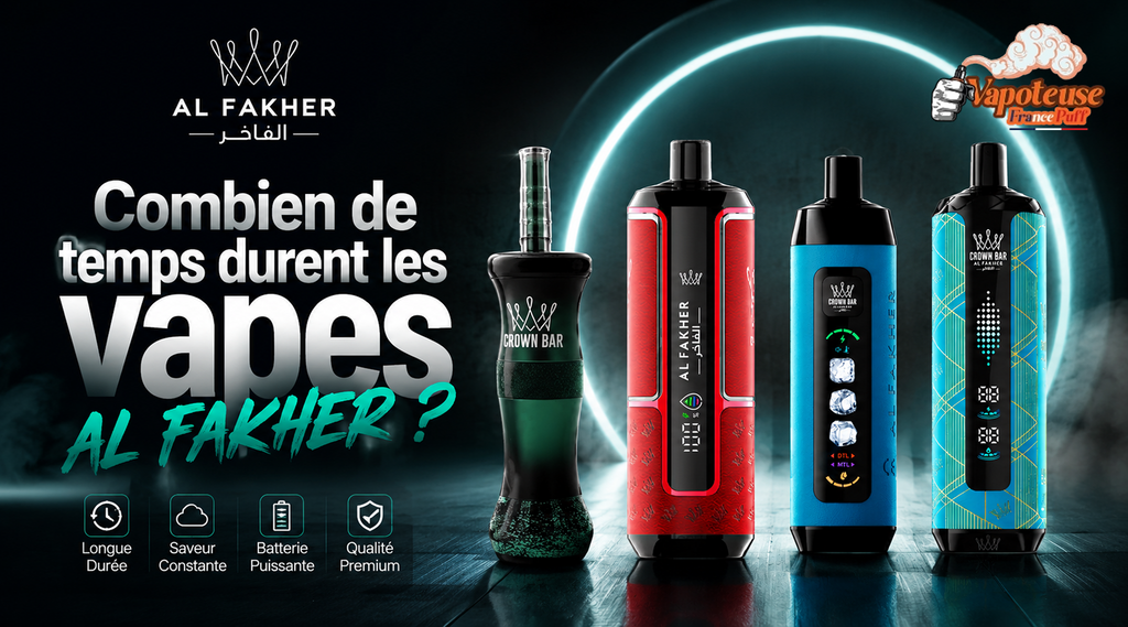 Hoe lang gaan de AL FAKHER-Vape mee?  