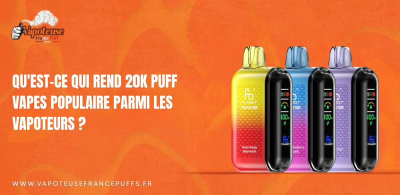 Qu'est-ce qui rend 20K Puff Vapes populaire parmi les vapoteurs ?