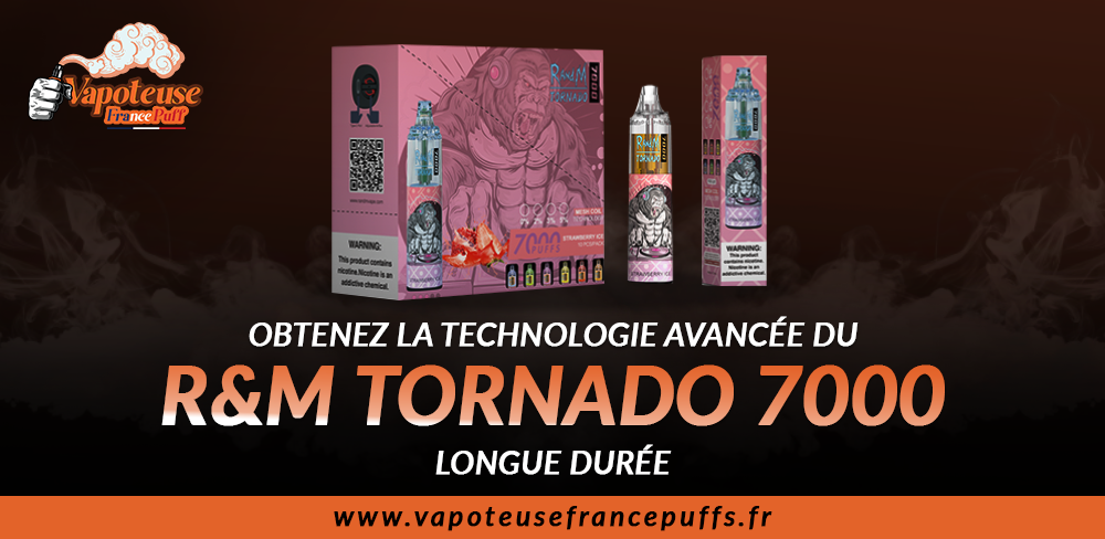 Obtenez la technologie avancée de R&M Tornado 7000 à longue durée d'utilisation.