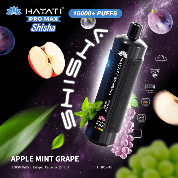 Hayati Shisha 15k Puffs Wegwerp Vape (Doos van 10)