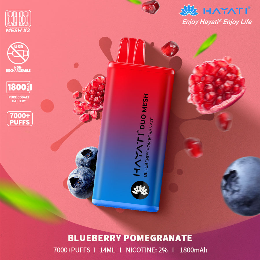 Hayati Duo Mesh 7000 Wegwerp Vape (Doos van 10)