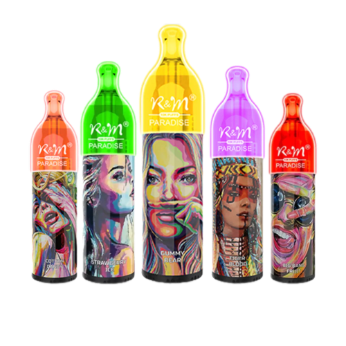R&M Paradise 10000 Puffs Zero Nicotine Doos van 10