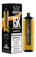 Al Fakher Crown Bar 15K Hypermax Wegwerp Vape (Doos van 10)