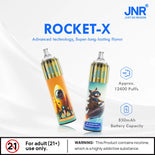JNR Rocket X 12400 Puffs Disposable Vape (Doos van 10)