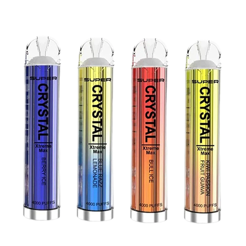 Super Crystal Xtreme Max 4000 Disposable Vape Pod (Doos van 10)