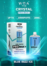 THE Crystal Pro Max + 10000 Wegwerp Vape (Doos van 10)