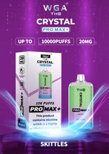 THE Crystal Pro Max + 10000 Wegwerp Vape (Doos van 10)